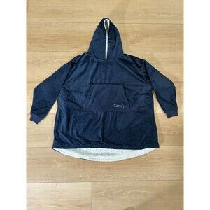 The Comfy Original Oversized Blanket Sweatshirt Hoodie Navy Blue One Size